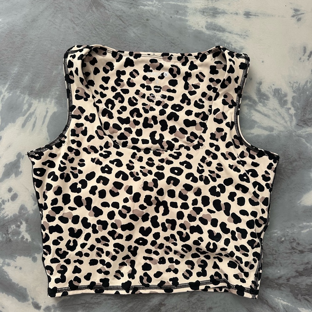 Leopard Print Sleeveless Top